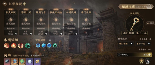 逆水寒手游秘境钥匙怎么升级 秘境钥匙获取作用一览