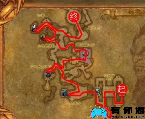 魔兽世界奥达曼副本路线图