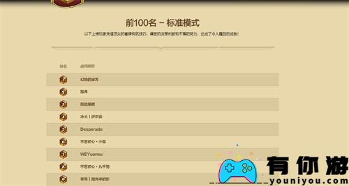 炉石传说排行榜在哪查看入口