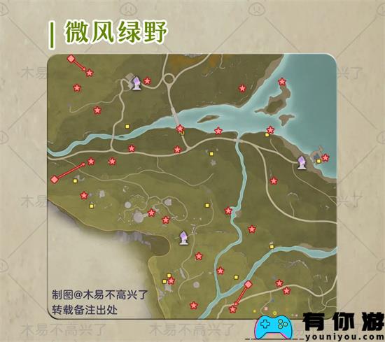 无限暖暖地图各区域奇想星位置在哪里