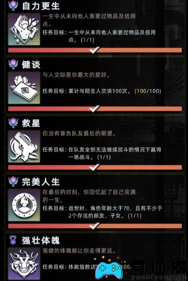 未来生活中特殊成就指南