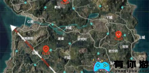 和平精英火力对决铁门位置在哪里